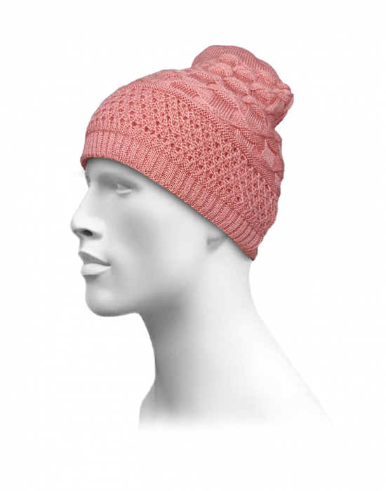 Unisex acrylic  self Designer Cap peach